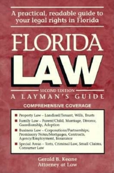 Paperback Florida Law: A Layman's Guide Book