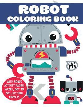 Paperback Robot Coloring Book