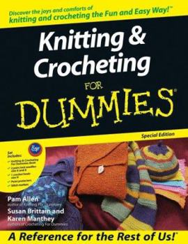 Paperback Knitting & Crocheting for Dummies Book