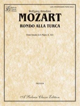 Paperback Rondo Alla Turca: From Sonata in a Major, K. 331 Book