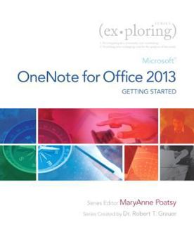 Paperback Getting Started with Microsoft Onenote for Office 2013 Book