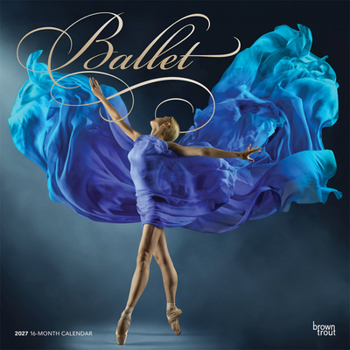 Ballet 2027 12 X 24 Inch (Hanging) Monthly Square Wall Calendar Foil Stamped Cover Plastic-Free