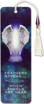 Paperback Feathers Appear When Angels Are Near Beaded Bookmark Book