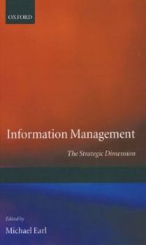 Hardcover Information Management ' the Strategic Dimension ' Book