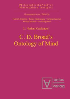 Hardcover C. D. Broad's Ontology of Mind Book