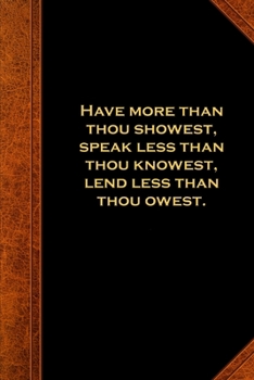 2020 Weekly Planner Shakespeare Quote King Lear Have More Showest 134 Pages: 2020 Planners Calendars Organizers Datebooks Appointment Books Agendas