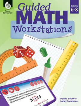 Paperback Guided Math Workstations Grades 6-8 Book