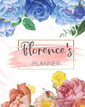 Florence's Planner: Monthly Planner 3 Years January - December 2020-2022 | Monthly View | Calendar Views Floral Cover - Sunday start