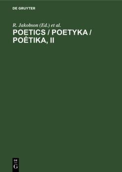 Hardcover Poetics / Poetyka / Poetika, II Book