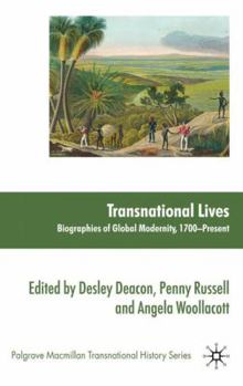 Hardcover Transnational Lives: Biographies of Global Modernity, 1700-Present Book