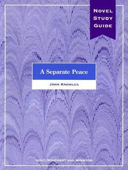 Paperback A Separate Peace Novel Study Guide Book