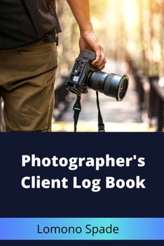Paperback Photographer's Client Log Book