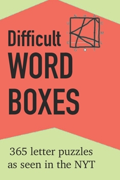 Paperback Difficult Word Boxes: 365 Letter Puzzles as seen in the NYT Book