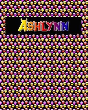 Paperback 120 Page Handwriting Practice Book with Colorful Alien Cover Ashlynn: Primary Grades Handwriting Book