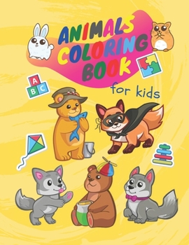 Paperback Animals coloring book for kids: Animals coloring book