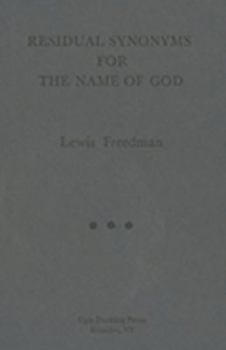 Paperback Residual Synonyms for the Name of God Book