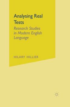 Paperback Analysing Real Texts: Research Studies in Modern English Language Book