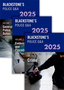 Hardcover Blackstone's Police Q&a's 2025 Book