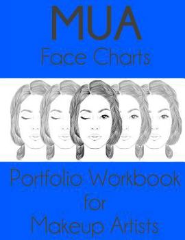 Paperback MUA Face Charts Portfolio Workbook for Makeup Artists: Thalia Edition Book