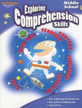 Paperback Exploring Comprehension Skills: Reproducible Middle School Book