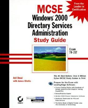 Hardcover MCSE Windows 2000 Directory Services Administration Study Guide [With 1] Book