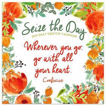 Calendar Seize the Day 2019 Desk Calendar Book