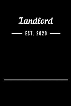 Paperback Landlord EST. 2020: Blank Lined Notebook Journal Book