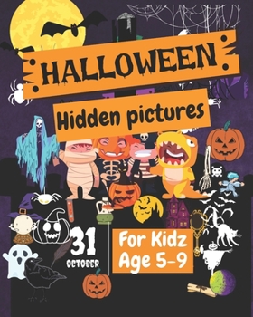 Paperback Halloween Hidden Pictures: Activity Book for age 5+ Book