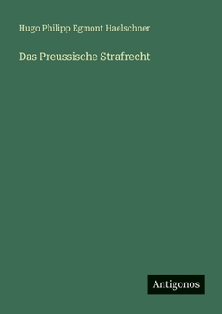 Paperback Das Preussische Strafrecht [German] Book