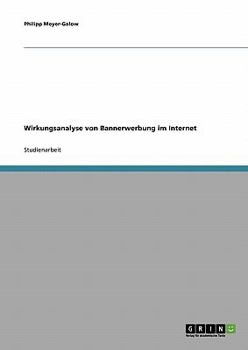 Paperback Wirkungsanalyse von Bannerwerbung im Internet [German] Book