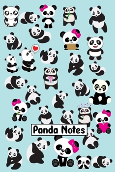 Paperback Panda Notes: Notebook Cute Giant Panda Gifts for Panda Lover Primary Composition Book for Kids & Teenage Girls Pretty Panda Noteboo Book