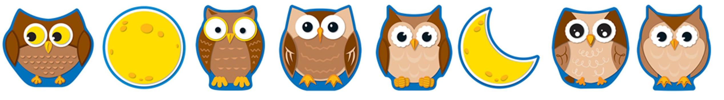 Office Product Carson Dellosa Owls and Moons Cut-Outs (120090) Book