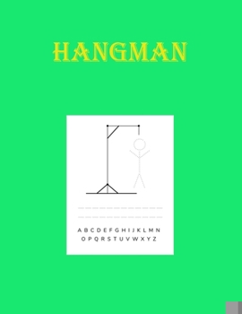 Paperback Hangman: Classic word game for 2 players. Ideal gift for family and friends. Great car travel game. Book