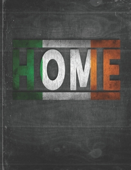 Home: Ireland Flag Personalized Retro Gift for Irish Retired Coworker Friend Party Undated Planner Daily Weekly Monthly Calendar Organizer Journal