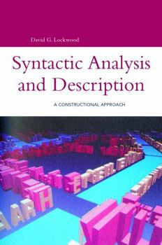 Paperback Syntactic Analysis and Description Book