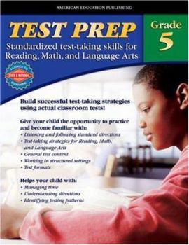 Paperback Aep Test Prep, Grade 5 Book