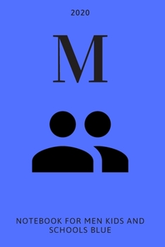 M: Notebook for men, kids and schools, blue