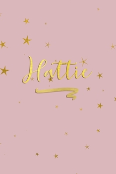 Paperback Hattie: Personalized Journal to Write In - Rose Gold Line Journal Book