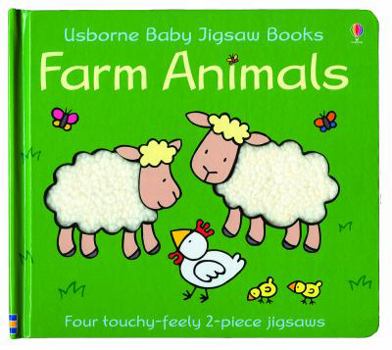 Hardcover Farm Animals Baby Jigsaw Book (Usborne Baby Jigsaw Books) Book