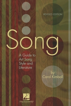 Paperback Song: A Guide to Art Song Style and Literature Book
