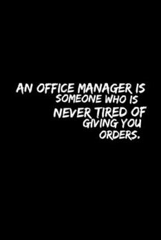 Funny Office Manager Blank College Ruled Line Pape