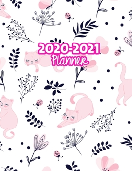 2020-2021 Planner: Two Year Calendar Organizer and Goal Journal | January 2020 - December 2021 Daily, Weekly and Monthly Planner Book with Back Sticker Expression Wall for 2 Years | Design Code 49982