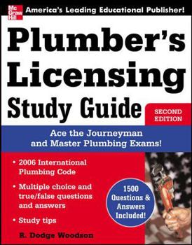 Paperback Plumber's Licensing Study Guide Book