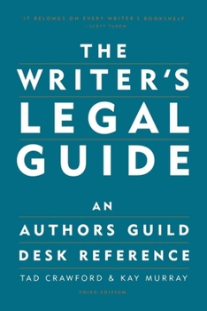 Paperback The Writer's Legal Guide: An Authors Guild Desk Reference Book