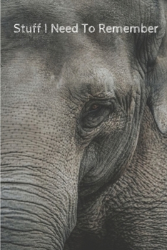 Paperback Stuff I Need To Remember: 6x9 journal notebook with 100 lined pages Book