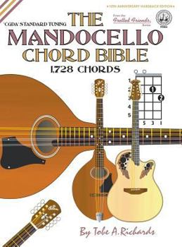Hardcover The Mandocello Chord Bible: CGDA Standard Tuning 1,728 Chords Book