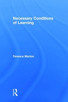 Hardcover Necessary Conditions of Learning Book