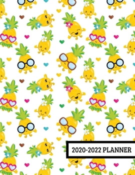 Paperback 2020-2022 Planner: 3 Year Planner - 36 Month Calendar Planner Diary for Next Three Years With Notes - Fun Cute Tropical Pineapple (8.5"x1 Book