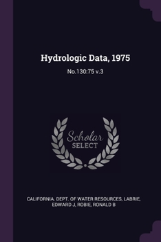 Paperback Hydrologic Data, 1975: No.130:75 v.3 Book