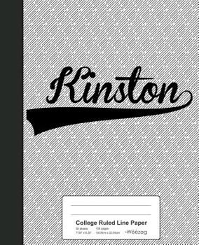 Paperback College Ruled Line Paper: KINSTON Notebook Book